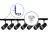 Bright Choice Complete Set 1-Fase Rail L 1,5 x 2 Meter Zwart | incl. 7x Spot + GU10 2700K 3W Dimbaar + Eindkap, Voedingsconnector en L -Verbindingsstuk 